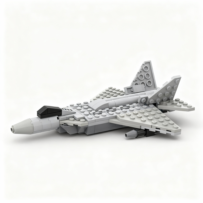 Art Craft Building - 139pcs MOC City Airport F-22 Model