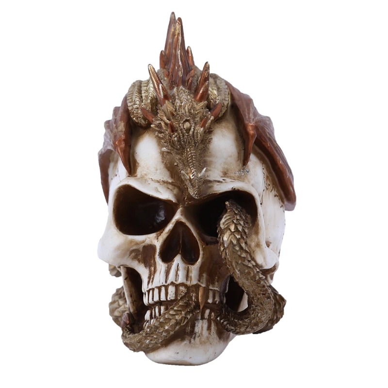 Art Craft Bar - Patung Resin Naga Tengkorak - Patung