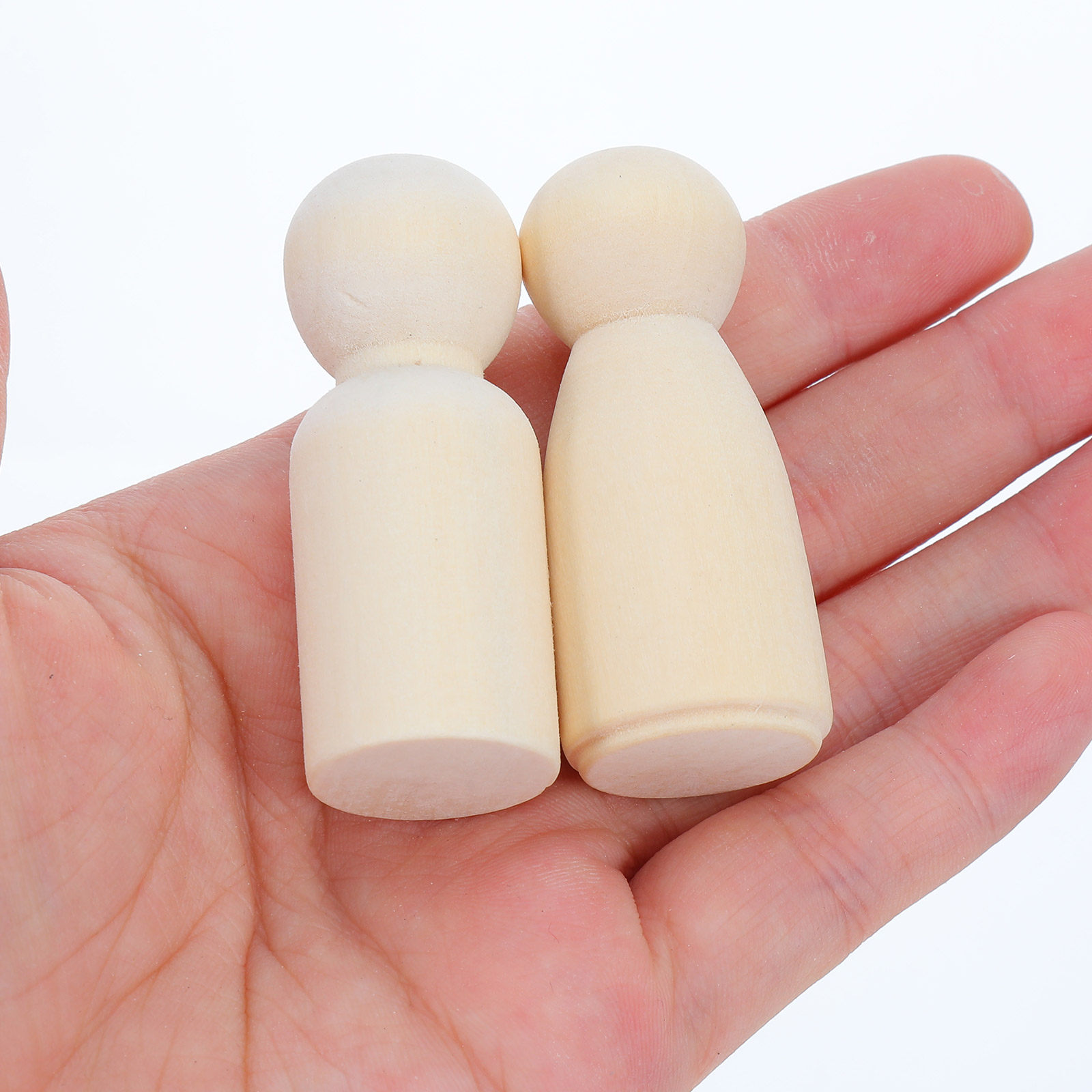 Art Craft Kit - 40 Buah Figur Kayu Polos Tanpa