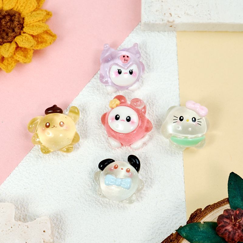 Art Craft Glue - 20 Buah Cabochon Resin Menyala Dalam