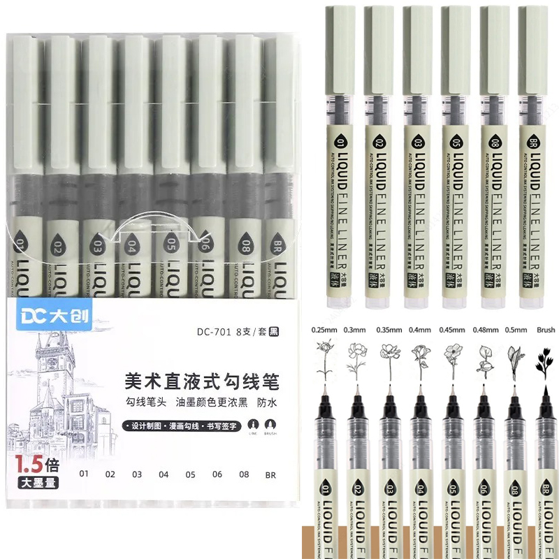 Craft And Art Difference - 5/8/12 Tibs Pulpen Hitam Garis Halus