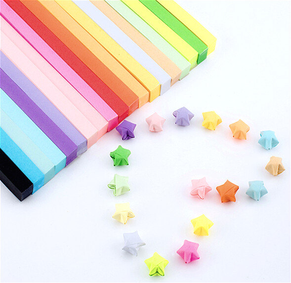 Quilling Paper Strips - 80 buah strip kertas Origami rumah