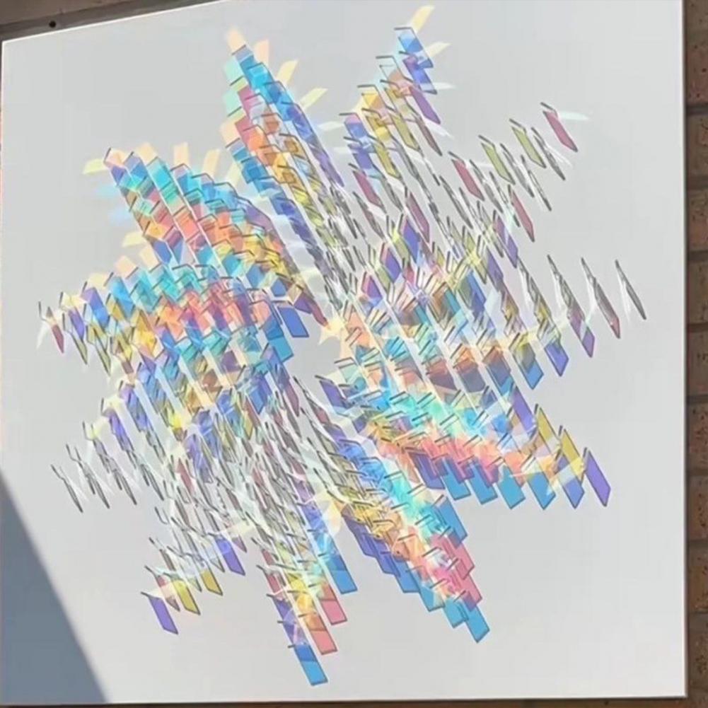 Light Art And Craft - Set Persegi Akrilik Seni Cahaya Multi-lapis,
