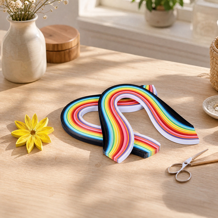 Quilling Paper Strips - 36 Warna 260 Lembar Kertas Quilling,