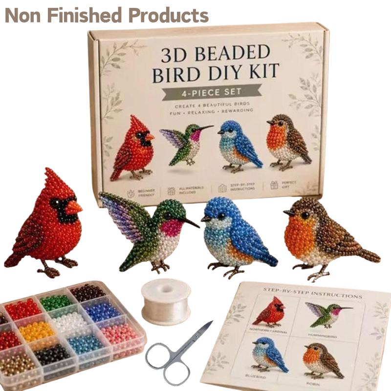 Craft And Art Difference - Set Kerajinan DIY Burung Berhias Manik-Manik