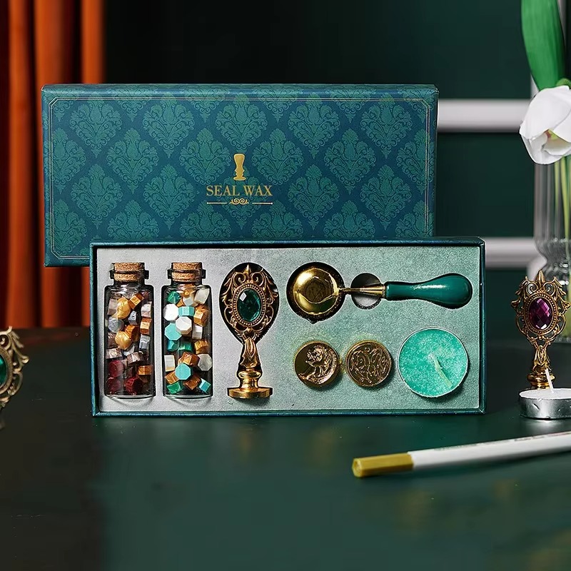 Batik Wax Kit - Set cap segel lilin Kit Vintage
