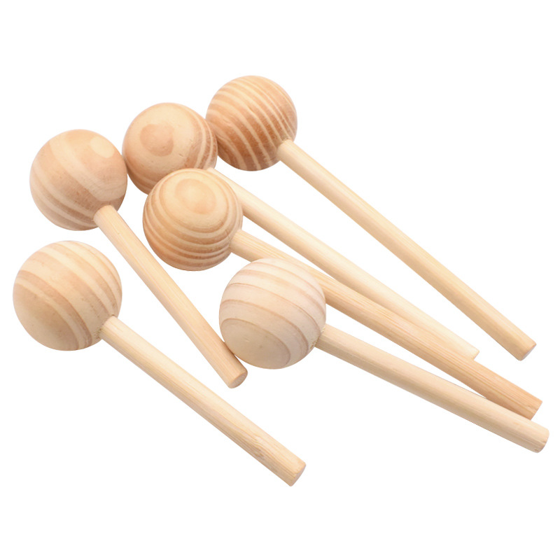 Art Craft Website - 5 Buah/Lot Lolipop Kayu Yang Belum