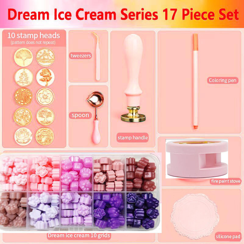 Batik Wax Kit - Set stempel lilin baru, Kit lilin
