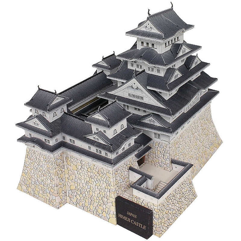 Art Craft Building - Jepang Himeji Kastil 3D Kertas Model