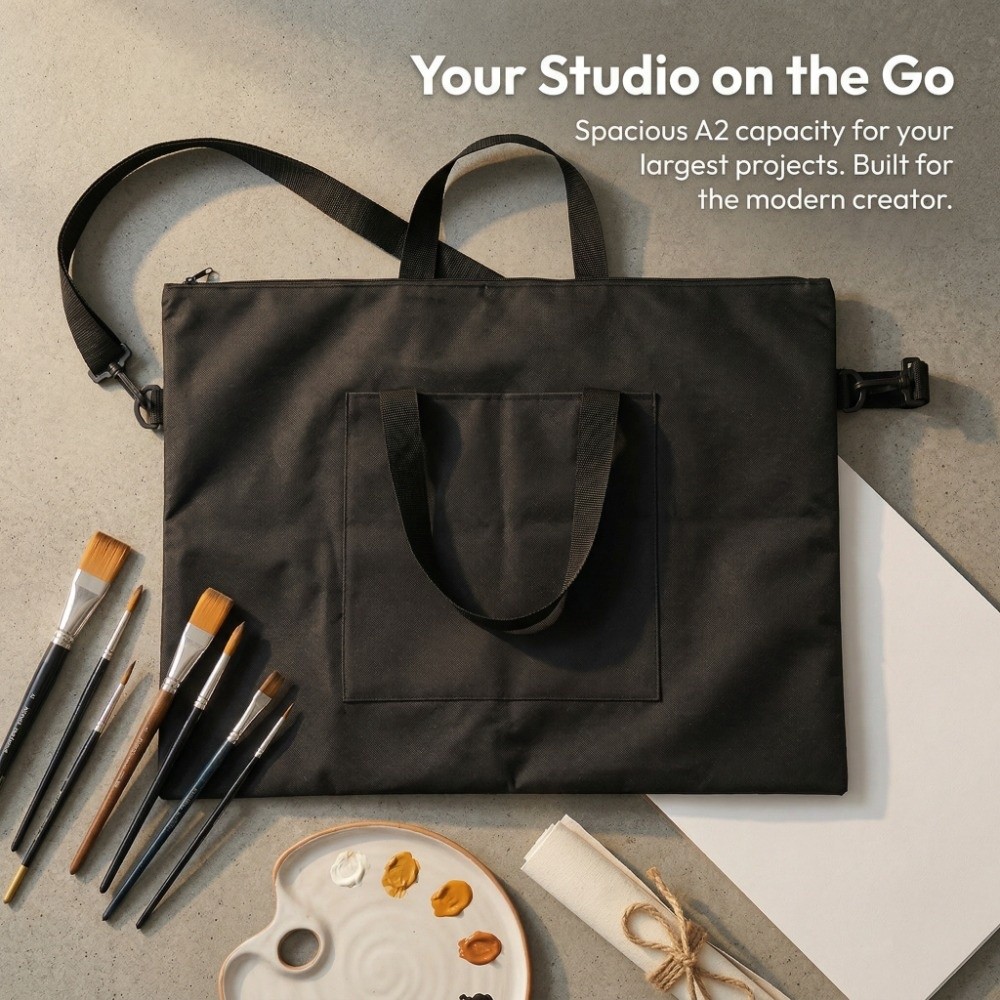 Art Portfolio Bag - Tas Portofolio Seni Kanvas Oxford A2