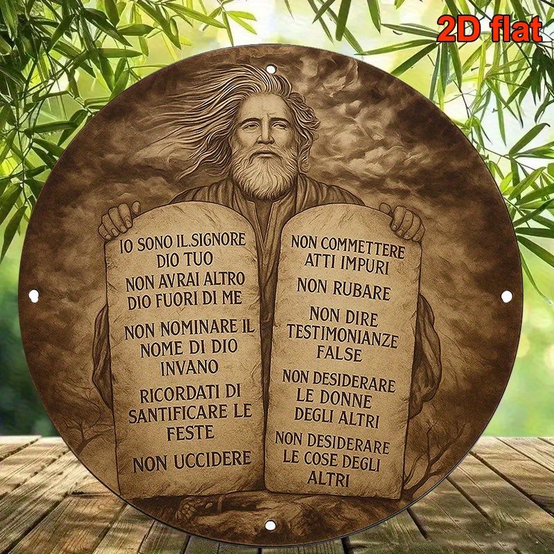 Art & Craft Photos - CIFBUY Hiasan Dinding Logam 10 Perintah