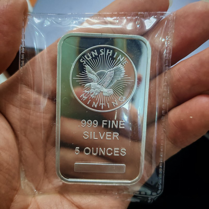 Art Craft Bar - 5 Oz Sunshine Minting Silver Bar