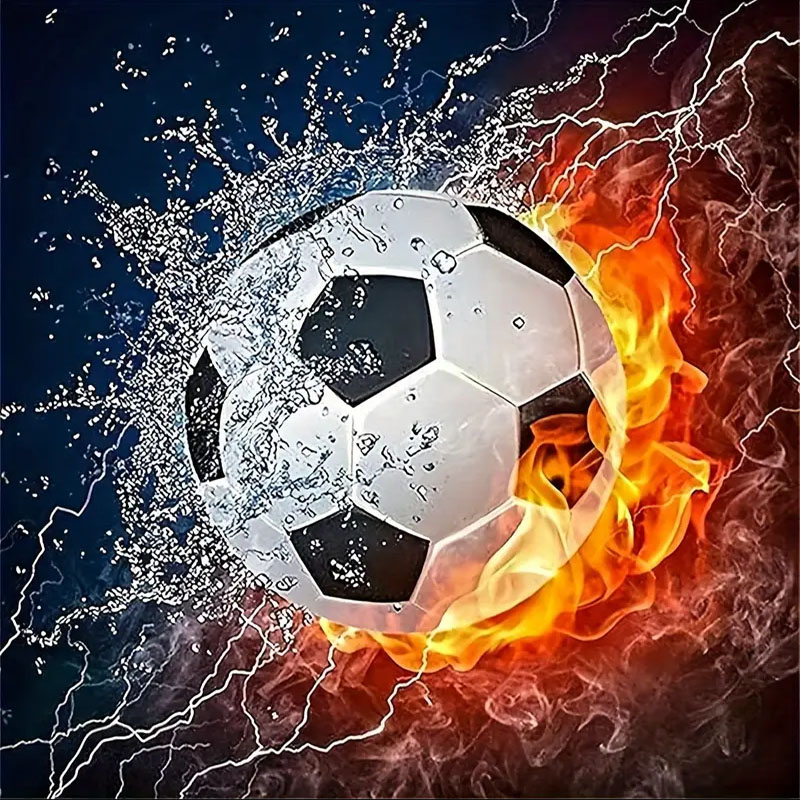Art Craft Website - Satu Set Lukisan Berlian Sepak Bola,