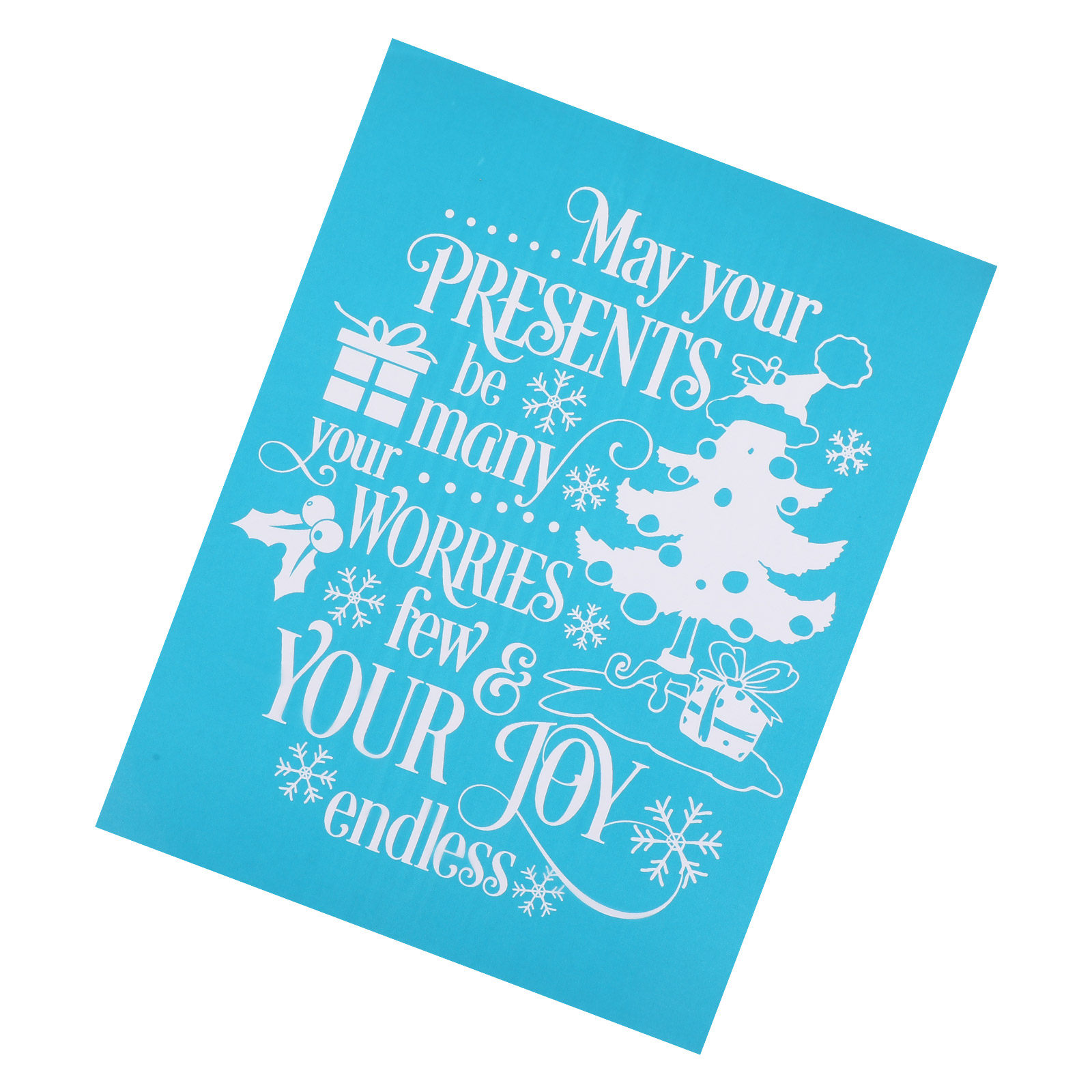 Art Craft Template - Stensil Natal Perekat Sendiri, Templat Jaring