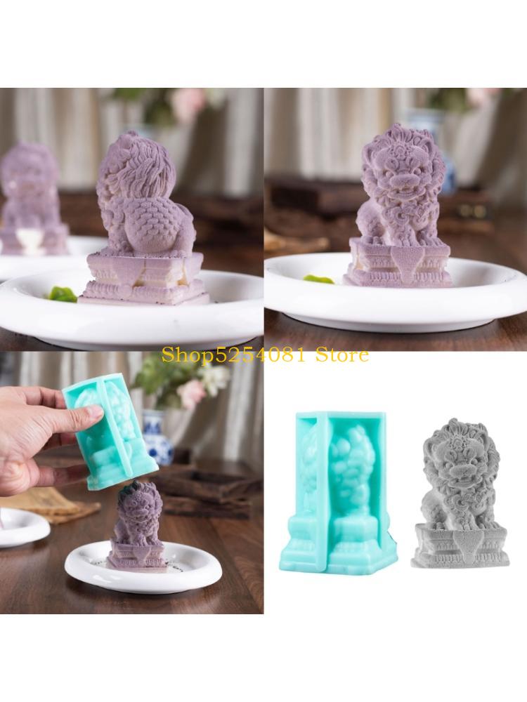 Art Craft Ice Cream - AXYC Cetakan Singa Batu Cina Silikon