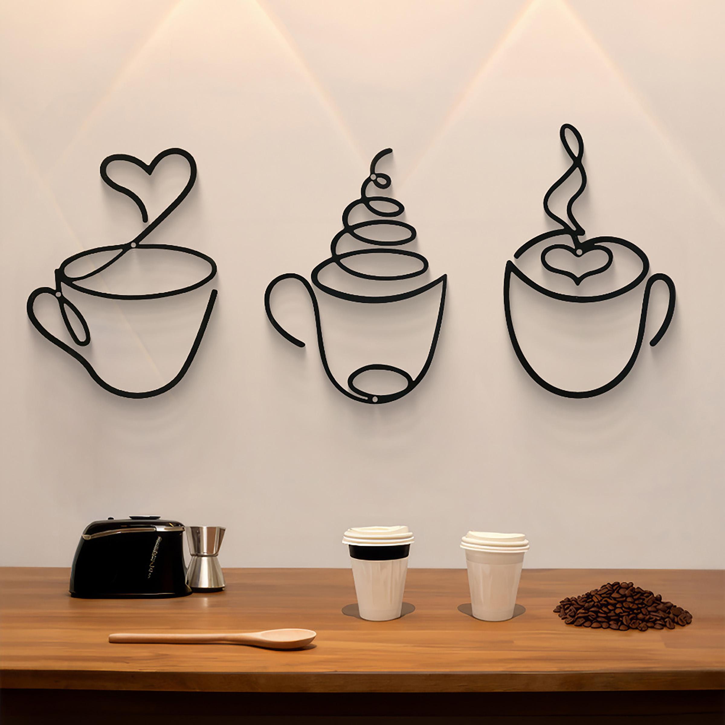 Art Craft Website - Set Hiasan Dinding Kopi Kreatif 3