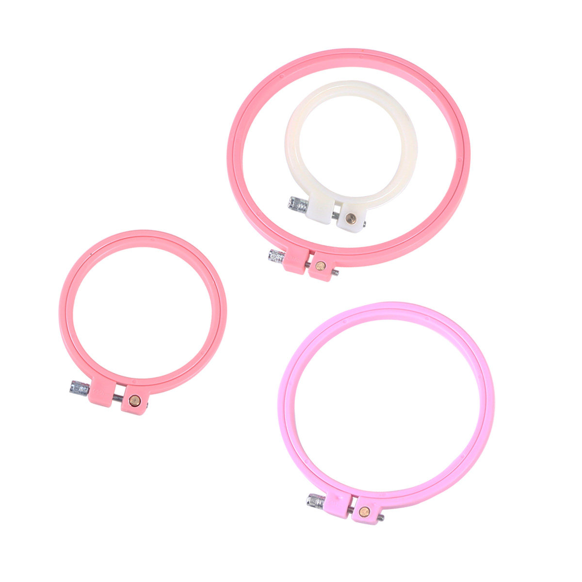 4Pcs Set Bingkai Sulaman Plast - Craft And Art Difference ulasan dan harga