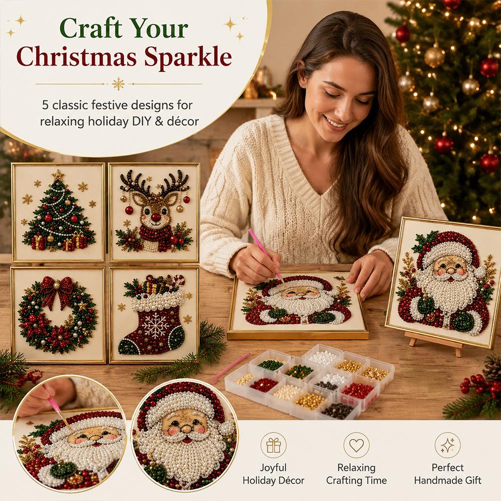 Kit Seni Mutiara Santa Claus N - Art Craft Kit ulasan dan harga