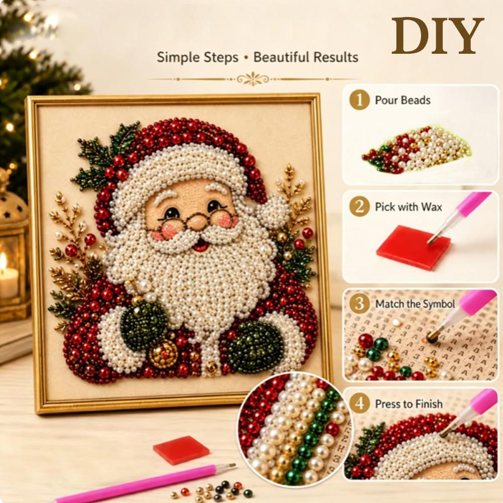 Kit Seni Mutiara Santa Claus N - Art Craft Kit ulasan dan harga