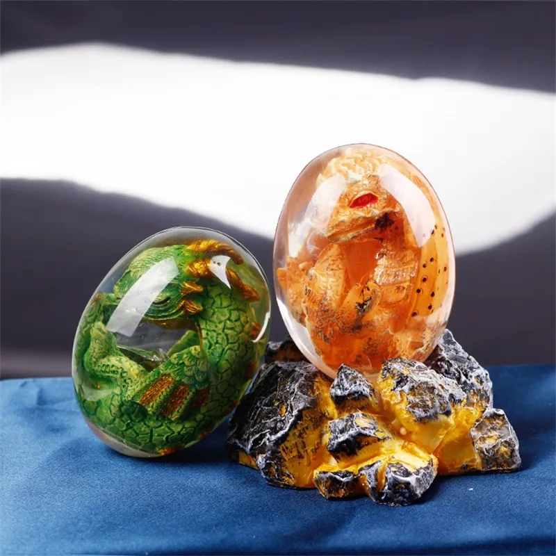 Patung telur naga Lava dengan  - Art Craft Dinosaurs ulasan dan harga