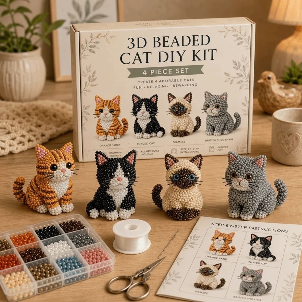Kit Manik-Manik 3D Bentuk Hewa - Art Craft Kit ulasan dan harga