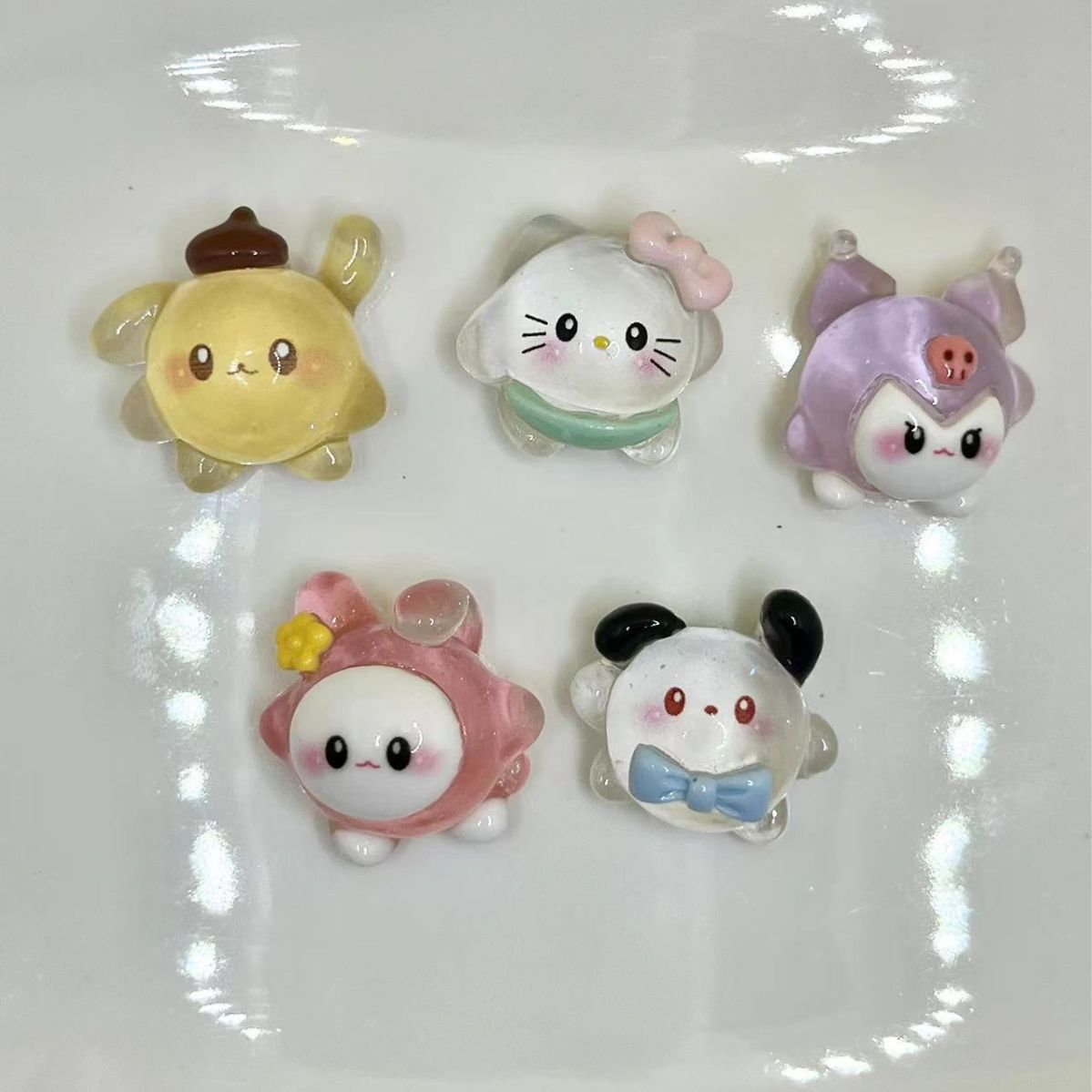20 Buah Cabochon Resin Menyala - Art Craft Glue ulasan dan harga