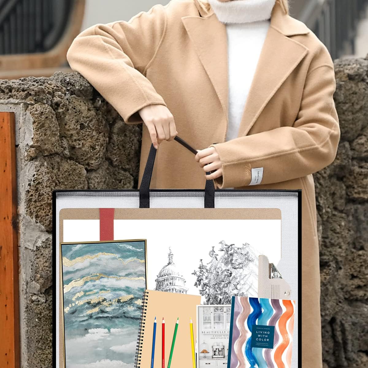Map Portofolio Seni 19x25 Inci - Art Portfolio Bag ulasan dan harga