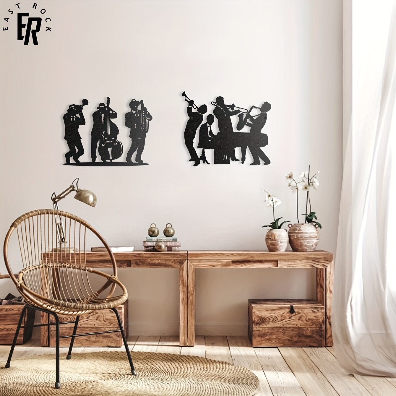 Dekorasi Dinding Siluet Musisi - Art Craft Bar ulasan dan harga