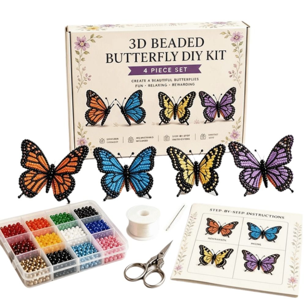 Kit Manik-Manik 3D Bentuk Hewa - Art Craft Kit ulasan dan harga