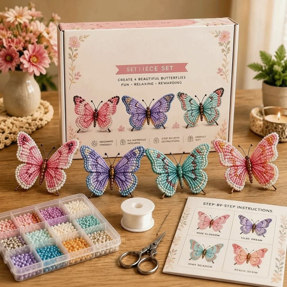 Kit Manik-Manik 3D Bentuk Hewa - Art Craft Kit ulasan dan harga