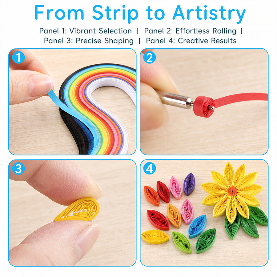 36 Warna 260 Lembar Kertas Qui - Quilling Paper Strips ulasan dan harga