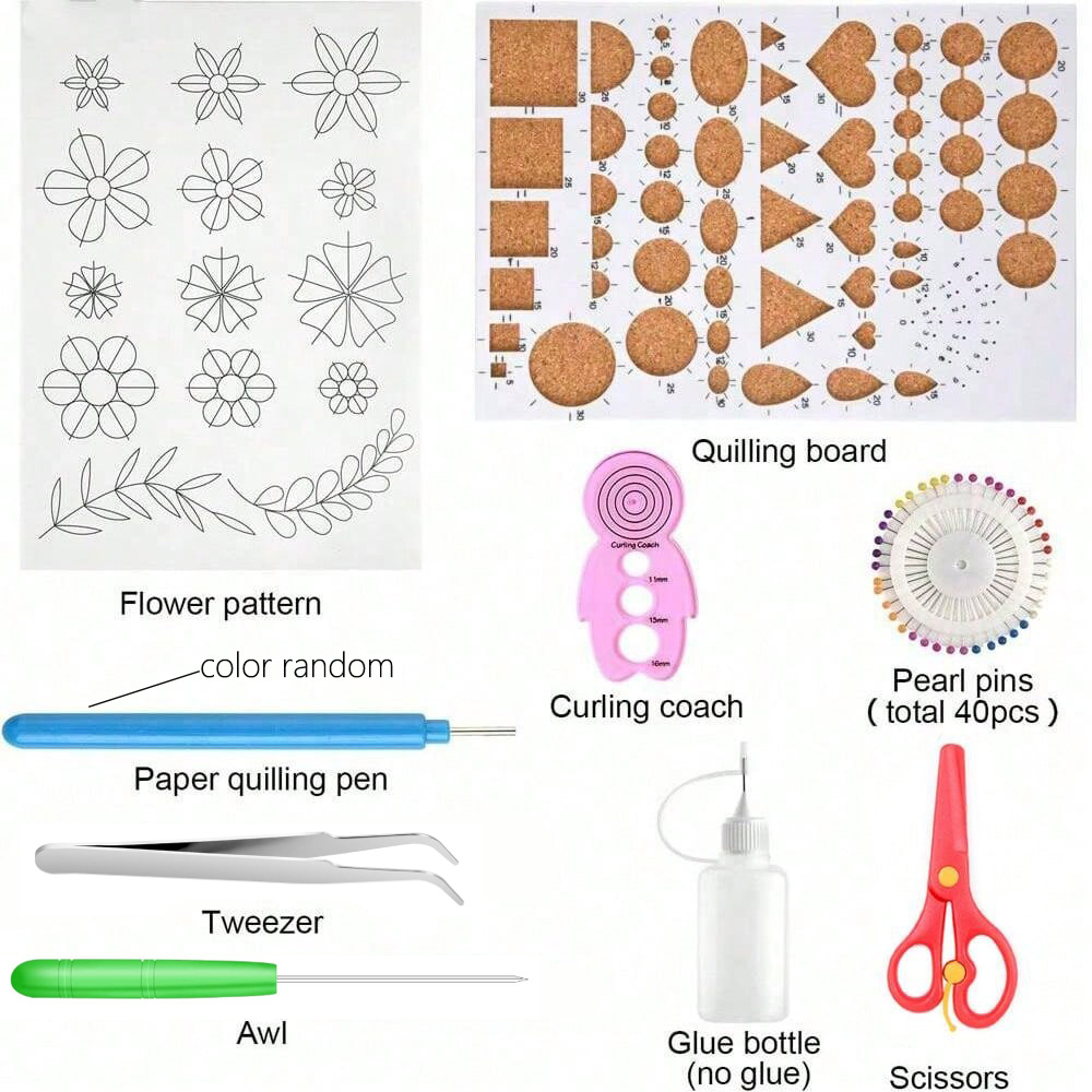 13/19 buah strip kertas alat Q - Quilling Paper Strips ulasan dan harga