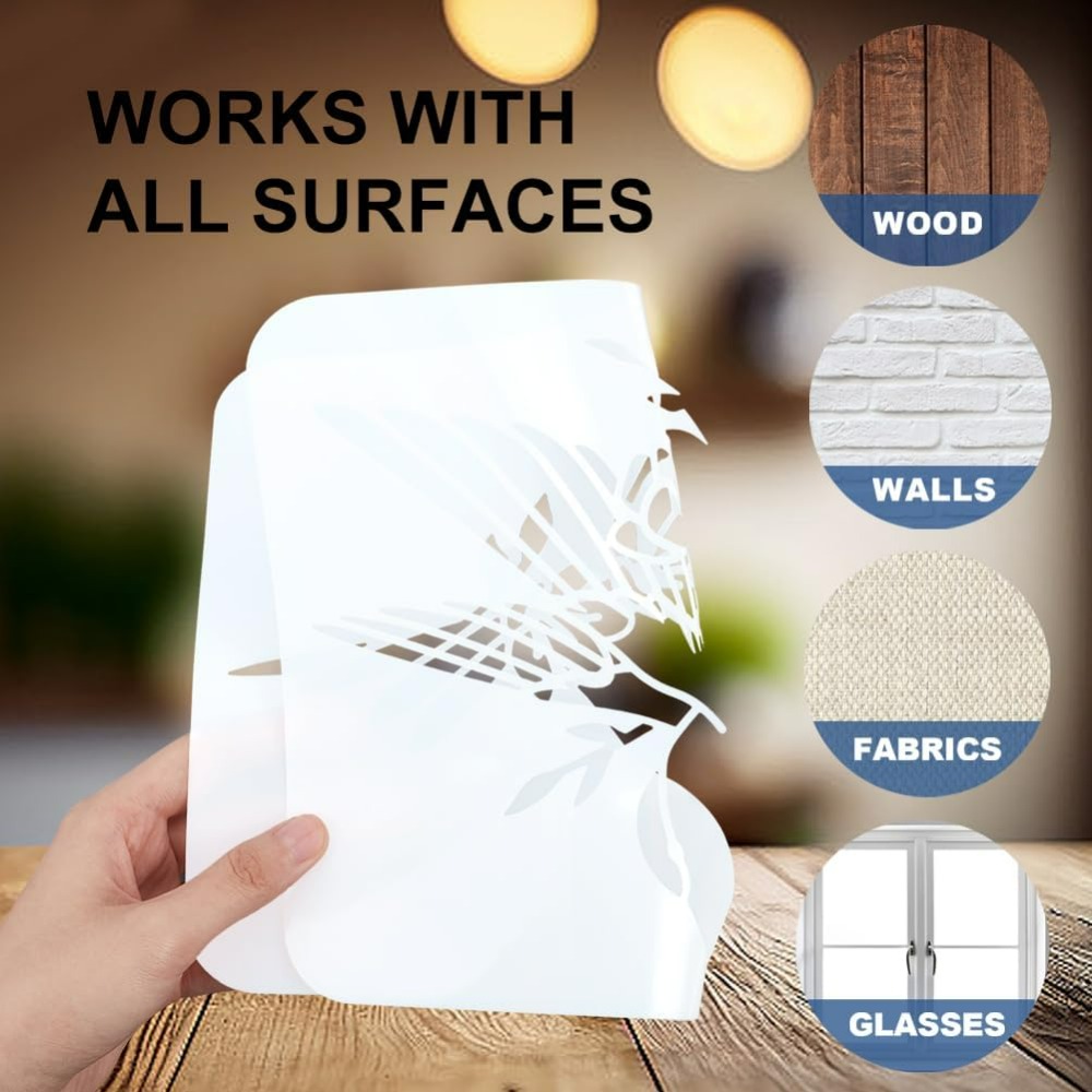 2 Buah Stensil Papan Catur Ren - Art Craft Template ulasan dan harga