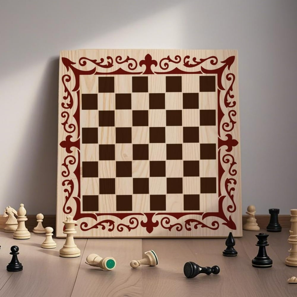 2 Buah Stensil Papan Catur Ren - Art Craft Template ulasan dan harga