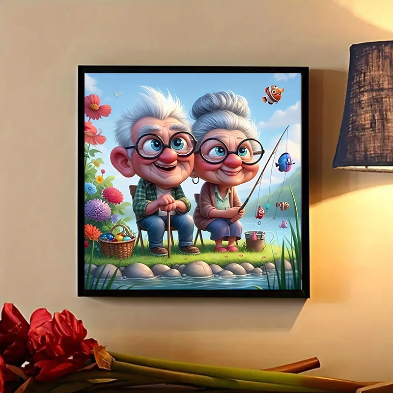 Set Lukisan Berlian Nenek-Nene - Art Craft Website ulasan dan harga