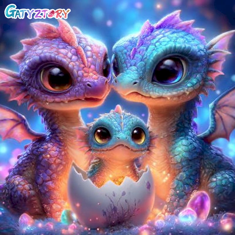 GATYZTORY Kit Lukisan Berlian  - Art Craft Dinosaurs ulasan dan harga