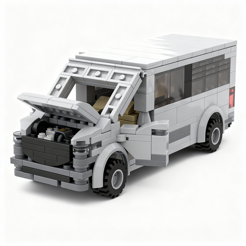 539pcs MOC Mercedesss Sprinter - Art Craft Building ulasan dan harga