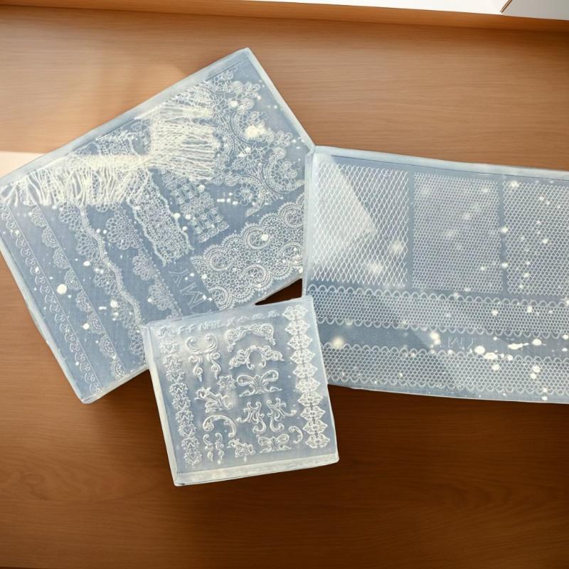 Cetakan Kuku Silikon 3D DIY Te - Art Craft Template ulasan dan harga
