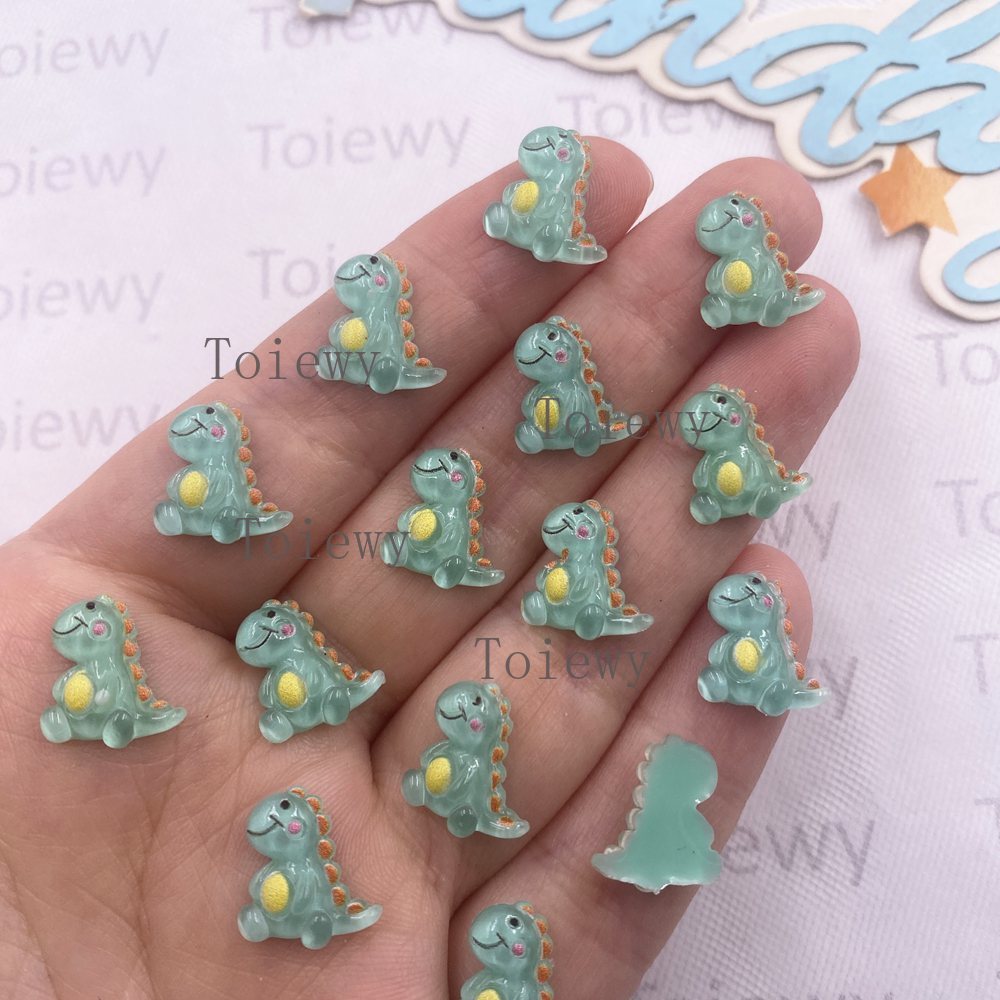 50pcs Resin Campuran Warna-war - Art Craft Dinosaurs ulasan dan harga