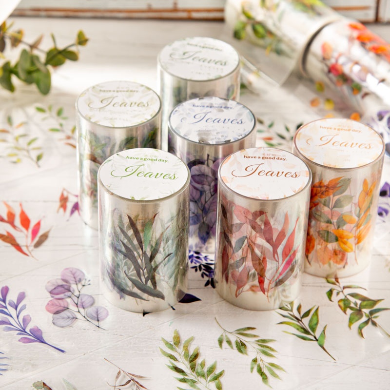 6 Gulungan Pita Die-Cut Bertem - Art Craft Using Leaves ulasan dan harga