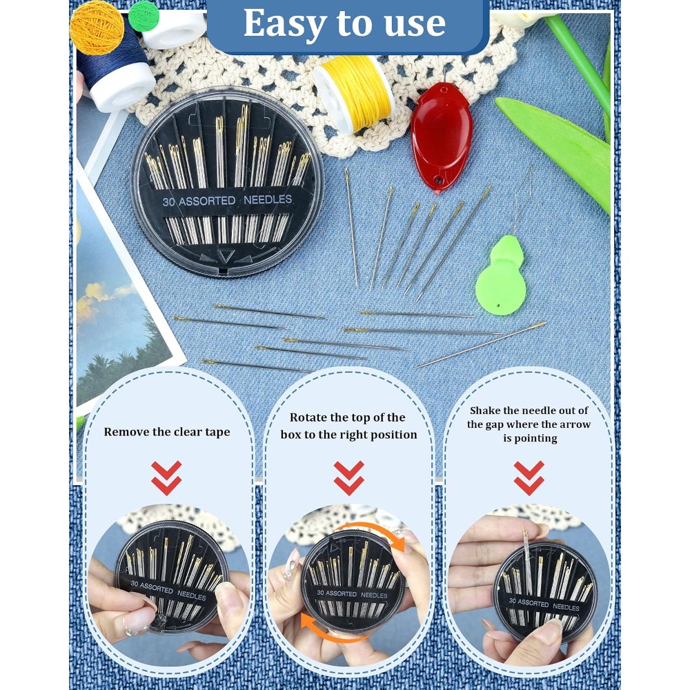 Set Jarum Jahit Tangan Baja 30 - Art Craft Kit ulasan dan harga