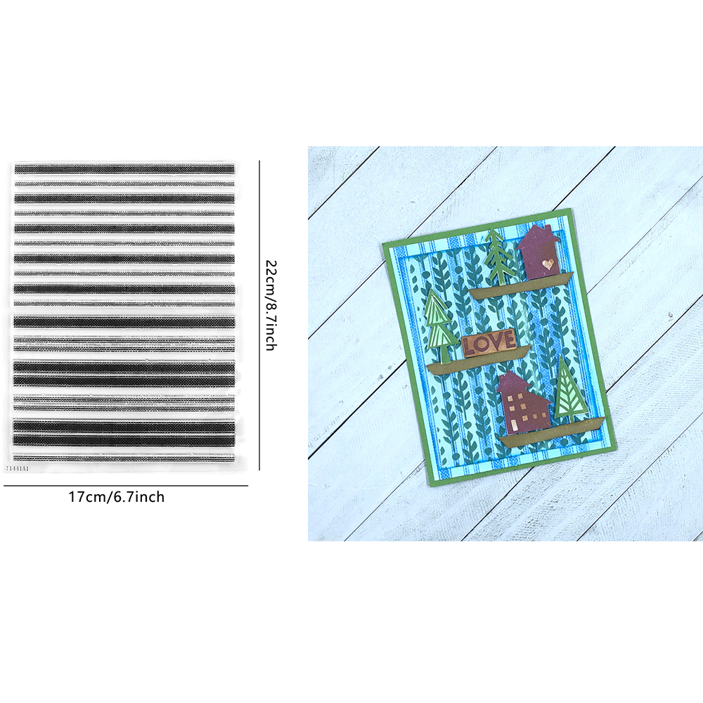 Stempel bening pohon Natal unt - Art Craft Template ulasan dan harga