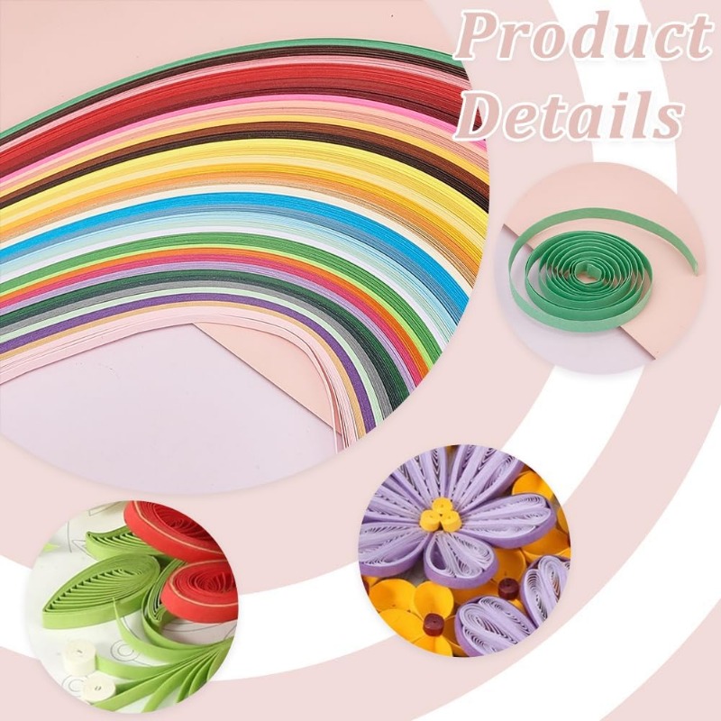1Set 12 buah stensil kertas Qu - Quilling Paper Strips ulasan dan harga