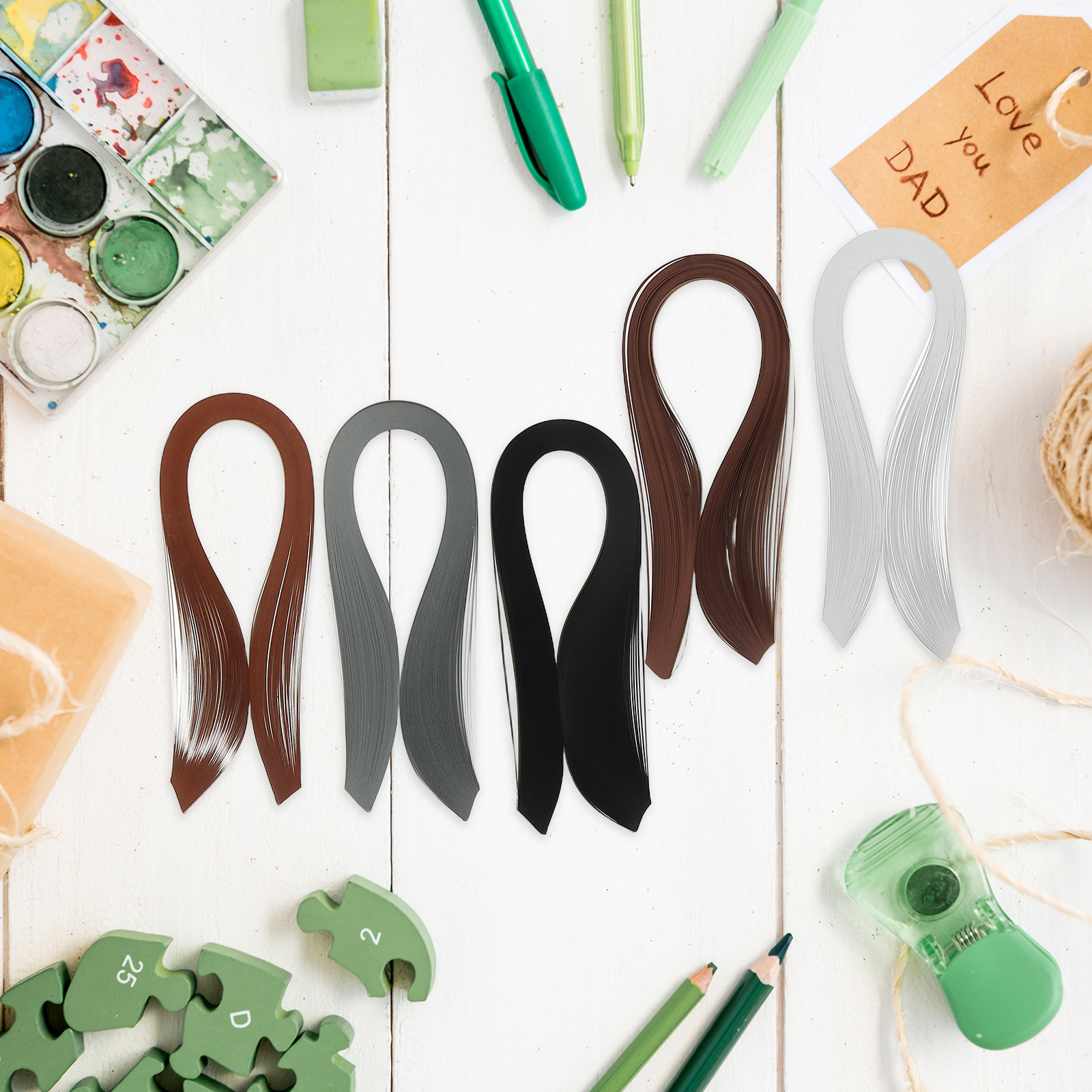 720 Pcs Strip Kertas Quilling  - Quilling Paper Strips ulasan dan harga