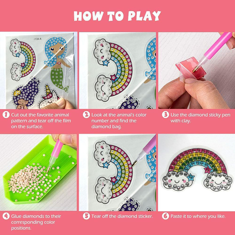 Membuat stiker berlian anak-an - Art Craft Ideas For Kids ulasan dan harga