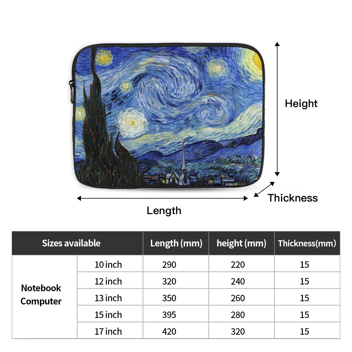 Van Gogh Tas Laptop Notebook K - Art Portfolio Bag ulasan dan harga