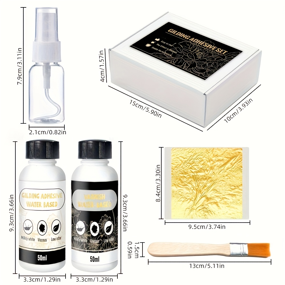 50ml+50ml Lem Daun Emas, mence - Art Craft Using Leaves ulasan dan harga