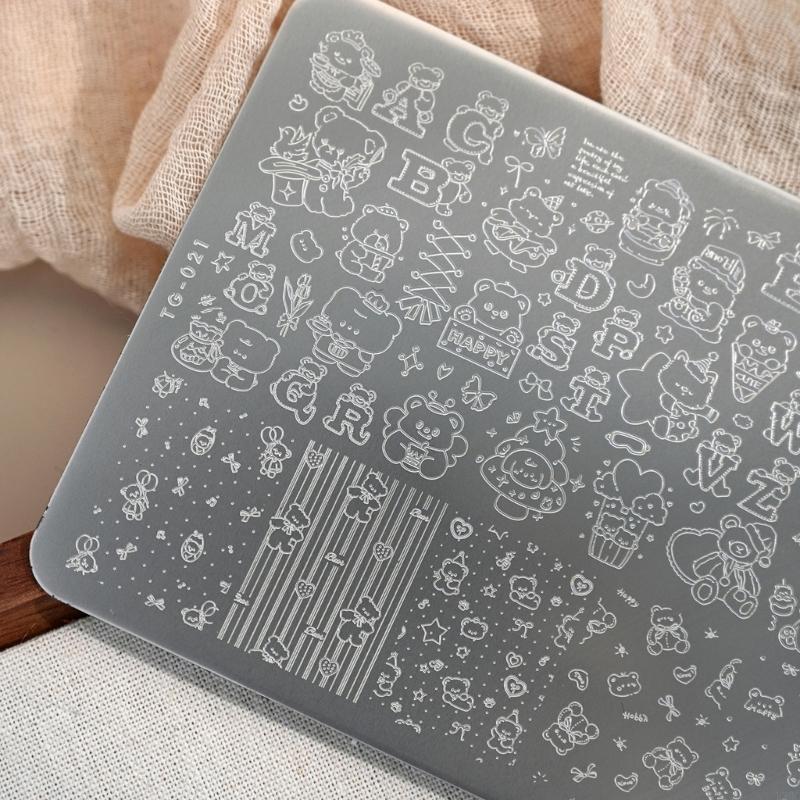 R3MC Pelat Cap Seni Kuku Baja  - Art Craft Template ulasan dan harga