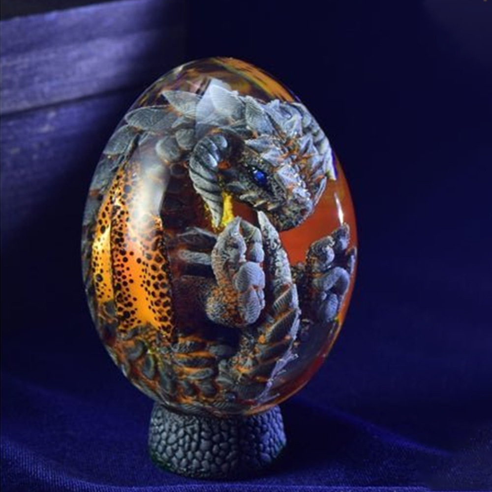 Lava naga patung telur ornamen - Art Craft Dinosaurs ulasan dan harga