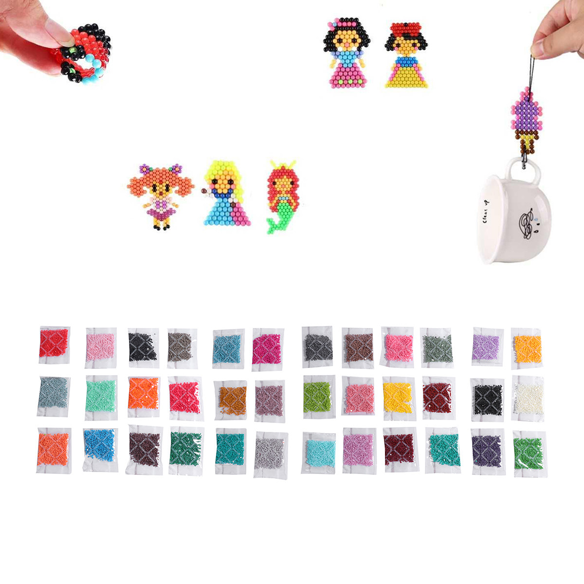 36pcs Set Berlian Bulat Resin  - Art Craft Kit ulasan dan harga
